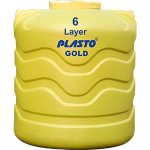 WATER TANK 1000 LTR 6 LAYER GOLD PLASTO