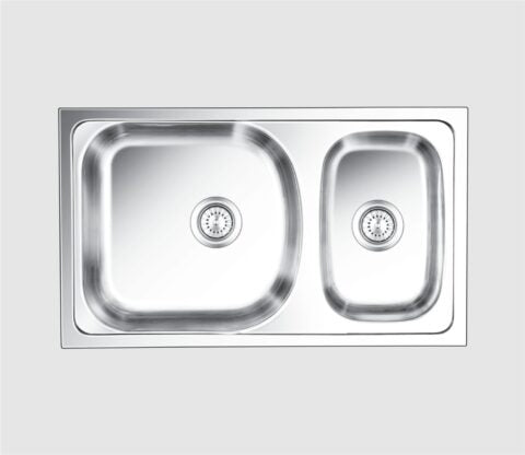 SINK GORIA 865X510X230MM 34X20X9" SATIN NIRALI