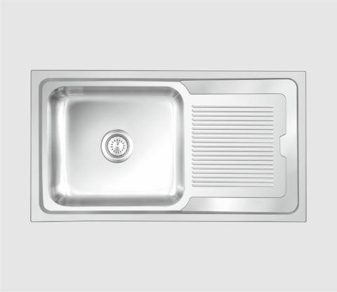 SINK ORRA ULTRA LARGE 1000X510X210MM 39.5X20X8.25" SATIN EBAX NIRALI