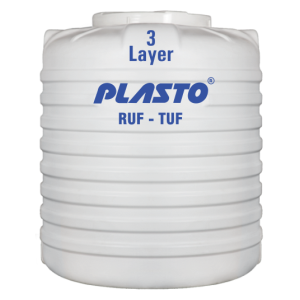 WATER TANK 500 LTR 3 LAYER WHITE PLASTO