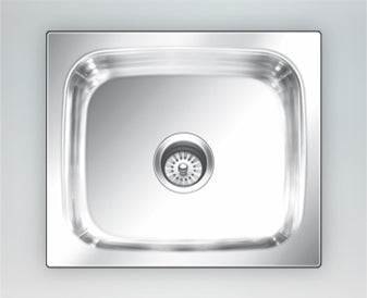 SINK AUSTON SPECIAL BIG 560X460X215MM 22X18X8" SATIN EBAX NIRALI