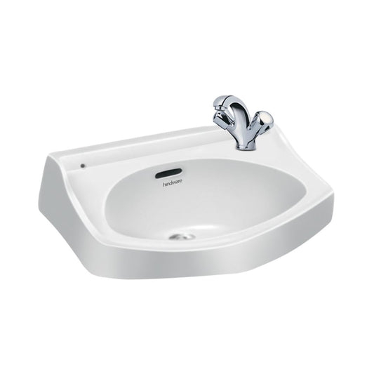 WASH BASIN ONLY WALL COMPACT 450X300MM 18X12" HINDWARE