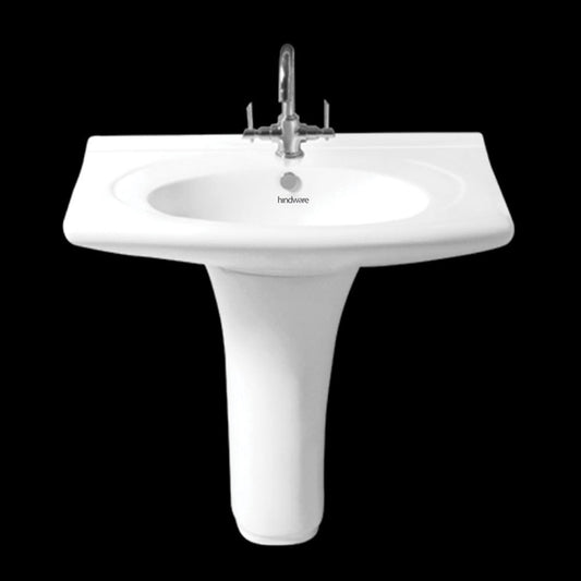 WASH BASIN ONLY WALL LARA 835X500MM 33.5X20" 10089 HINDWARE